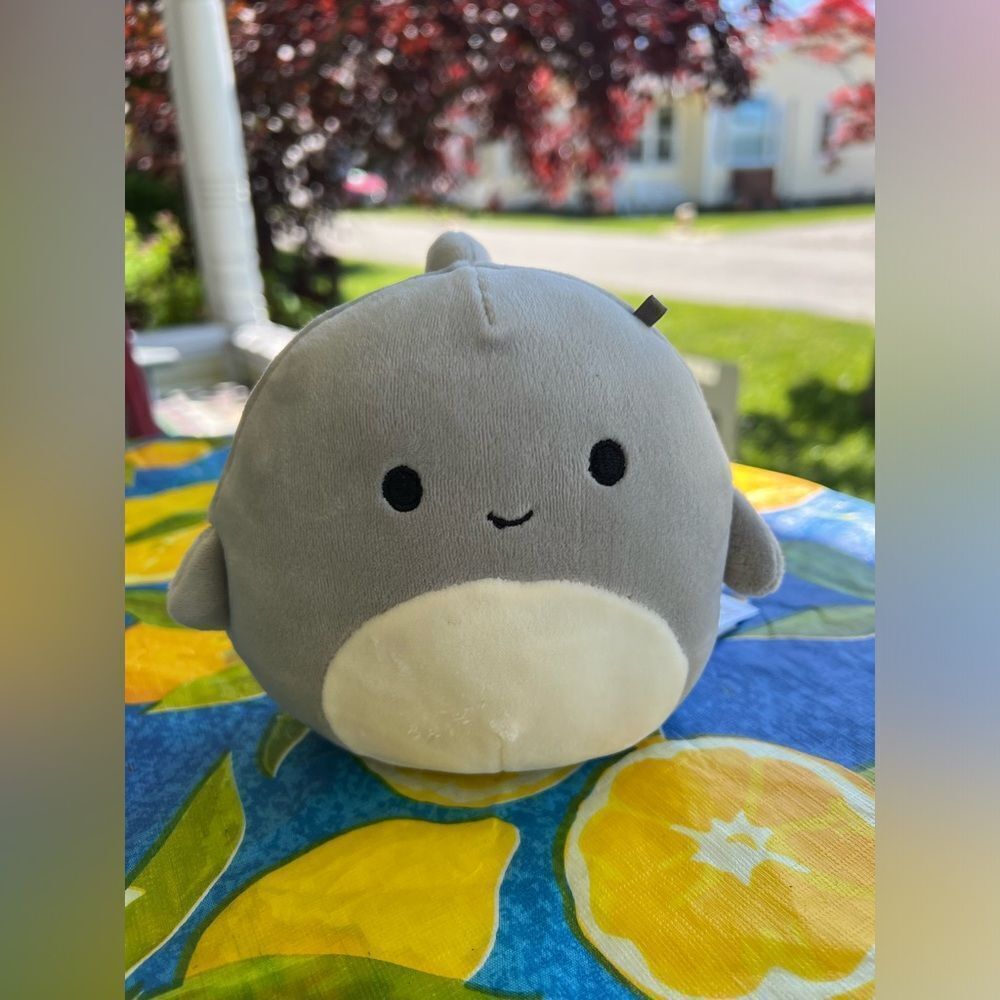 Squishmallows Gordon Gray Shark 6” Fins Closed Mouth No Teeth Plush Toy Rare